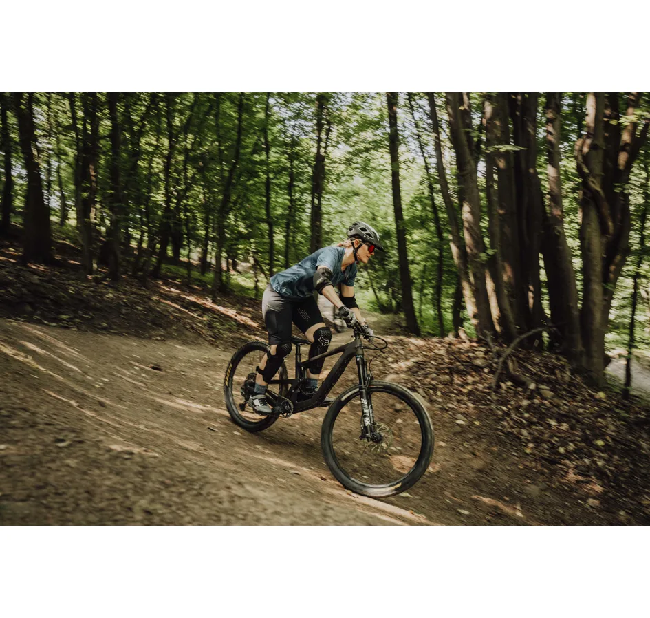 dres FORCE MTB MOUNT LADY kr. rukáv, modrý