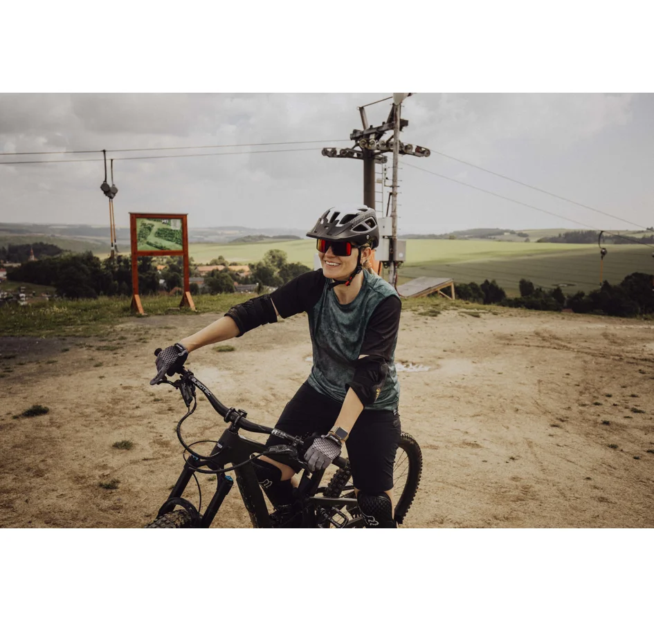 dres FORCE MTB MOVE krátký rukáv, tm. zelený