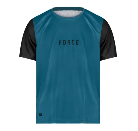 dres FORCE MTB RULES kr. rukáv, modrý