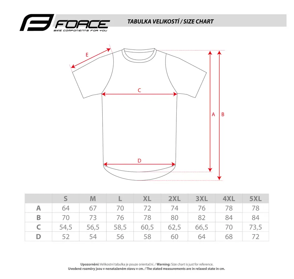 dres FORCE MTB RULES kr. rukáv, oranžový