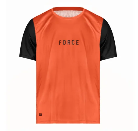 dres FORCE MTB RULES kr. rukáv, oranžový