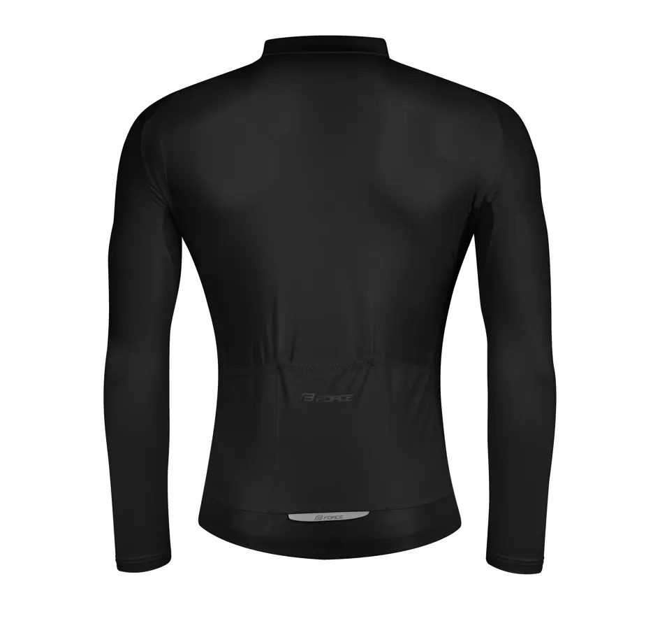 dres FORCE PURE dlouhý rukáv, černý