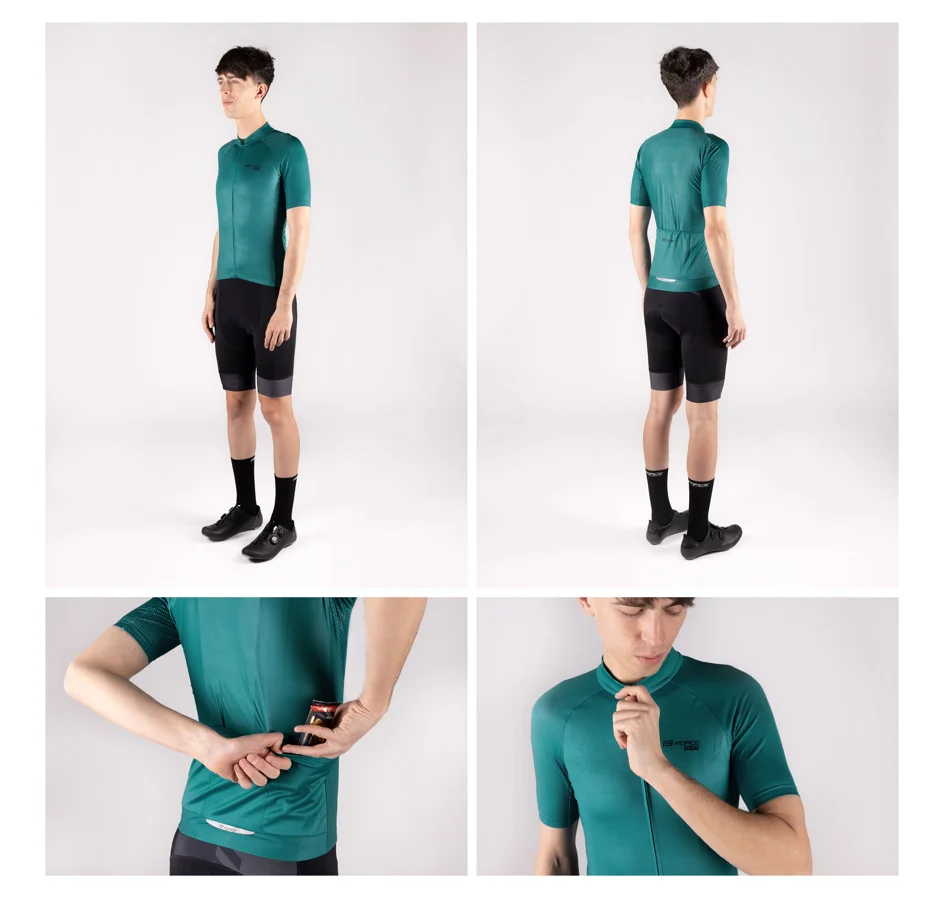 dres FORCE PURE kr. rukáv, petrolejový