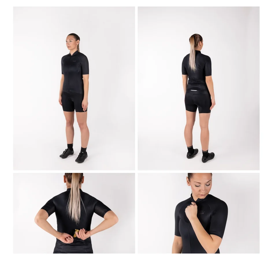 dres FORCE PURE LADY kr. rukáv, černý