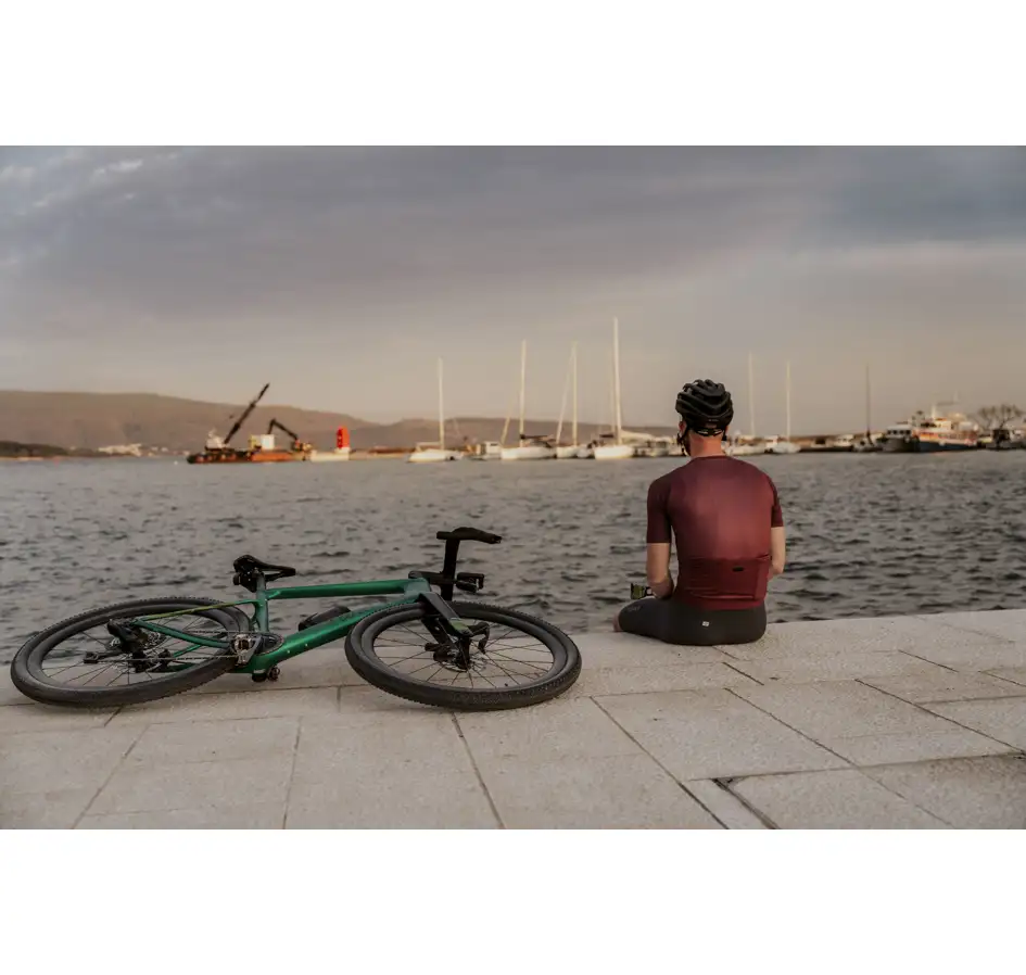 dres FORCE SCRIPT kr. rukáv, bordó