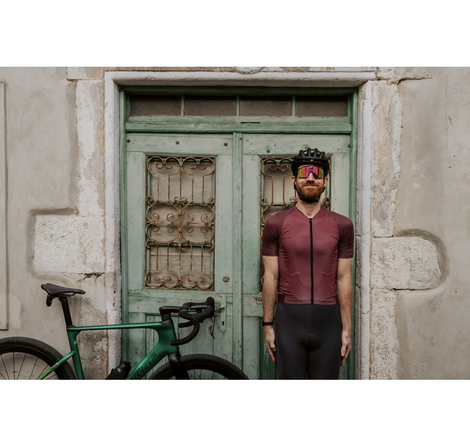 dres FORCE SCRIPT kr. rukáv, bordó