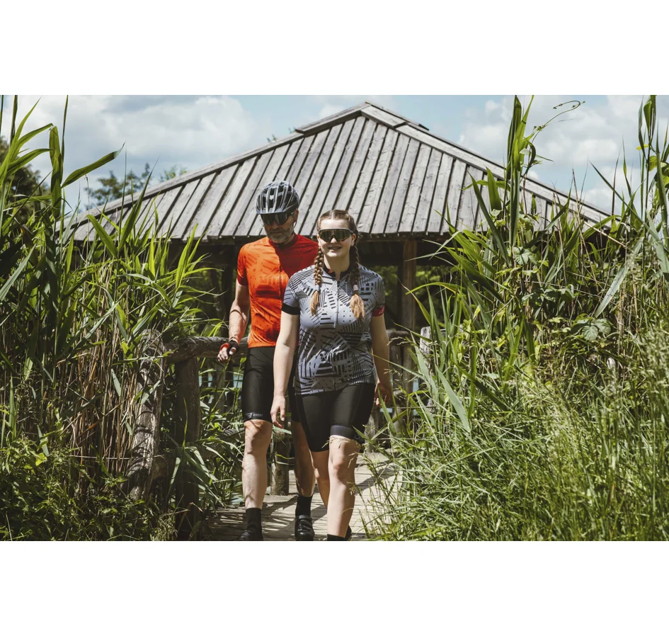 dres FORCE SHARD LADY kr. rukáv, šedo-černý