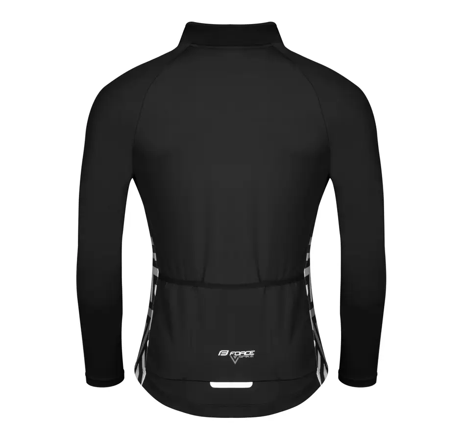 dres FORCE SPIKE dlouhý rukáv, černo-bílý