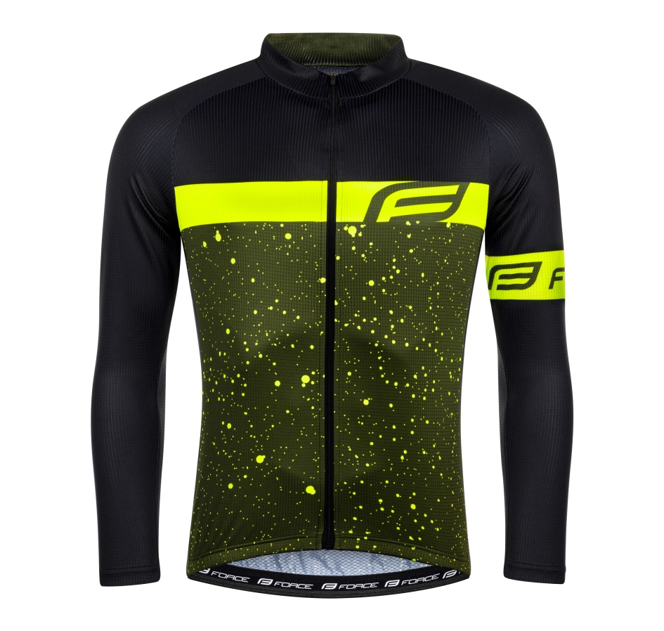 dres FORCE SPRAY dlouhý rukáv, army-fluo S