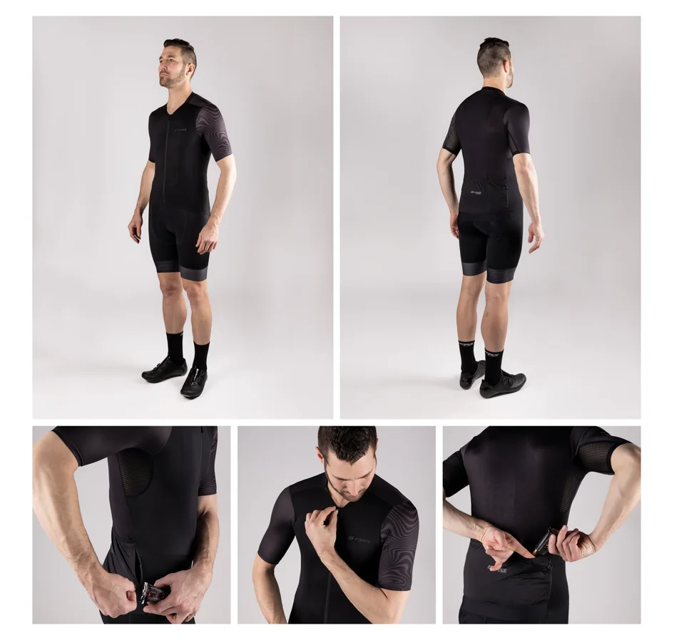 dres FORCE STREAM krátký rukáv, černý 