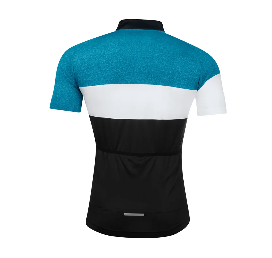 dres FORCE VIEW krátký rukáv,černo-modro-bílý