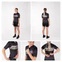 dres FORCE VIVID LADY kr. rukáv, černý XS