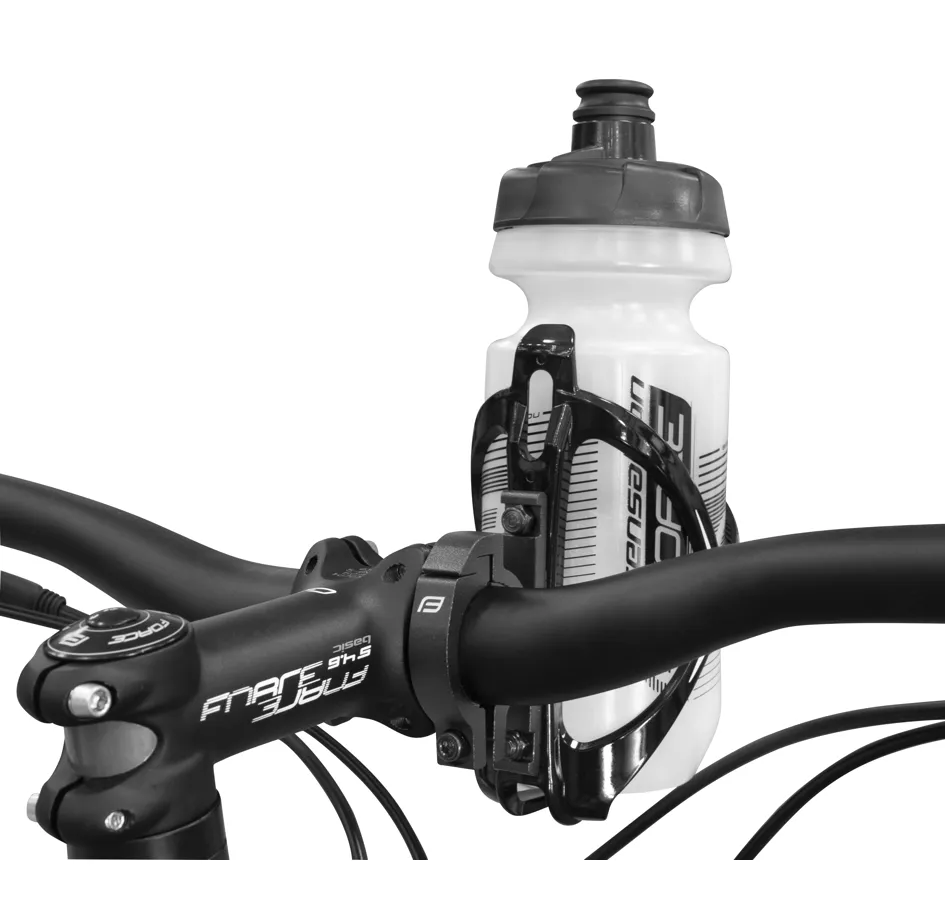 držák košíku na řídítka Ø 31.8 mm, Al, černý