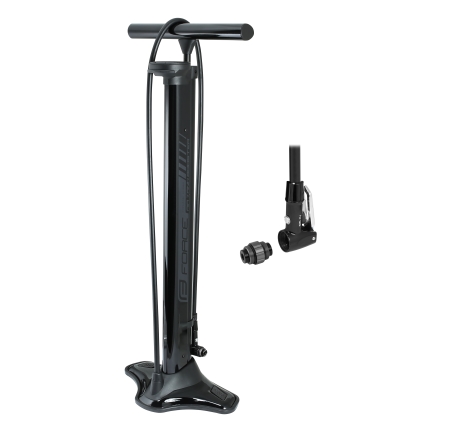 floor pump FORCE AIR TANK BOOSTER 18 bar, black