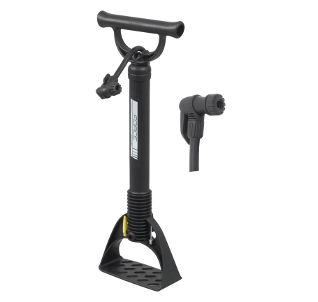 floor pump FORCE ECON plastic, black