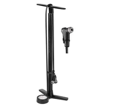 floor pump FORCE MAGNA 2.0 alloy, 11 bar, black