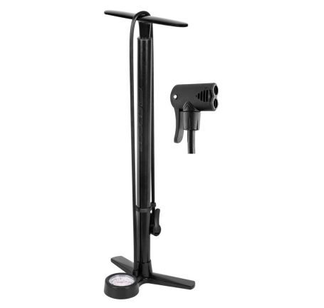 floor pump FORCE MAGNA alloy, 11 bar, black