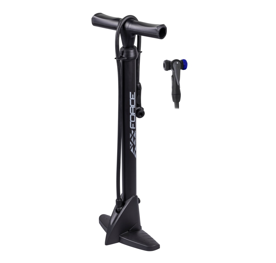 floor pump FORCE TOURIST plastic 11b black