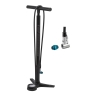 floor pump FORCE WORKSHOP Al 16,5 bar, black