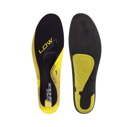 footbeds FORCE SHOCK LOW, black-yellow