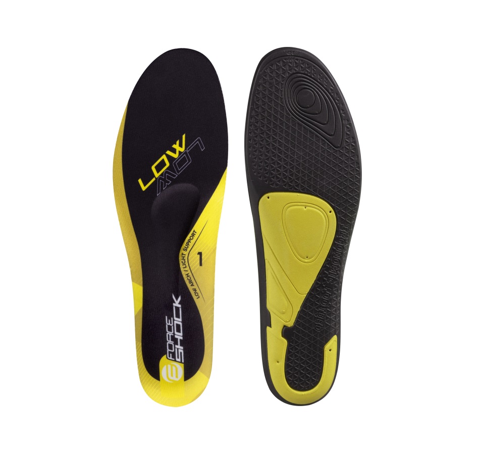 footbeds FORCE SHOCK LOW, black-yellow