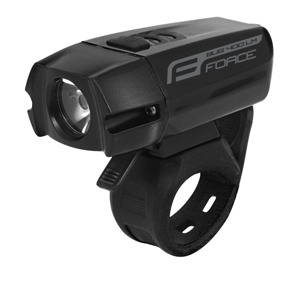 front light FORCE BUG 400LM USB, black