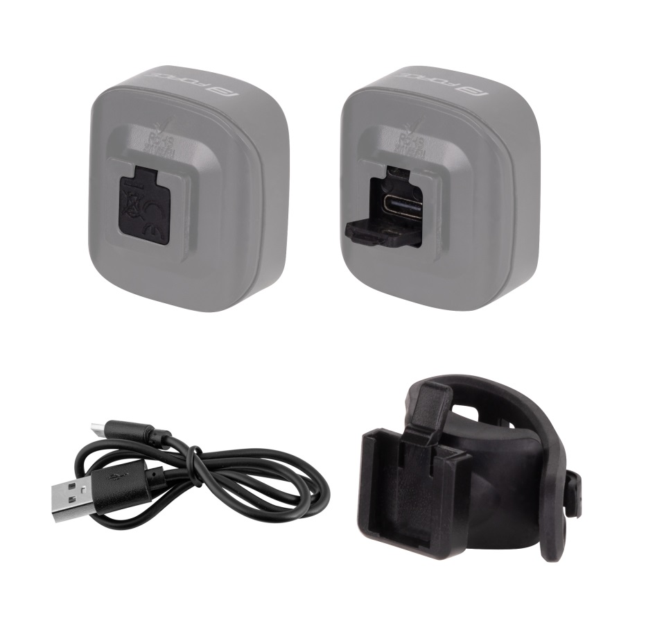 front light FORCE COB 2.0 75LM USB, black