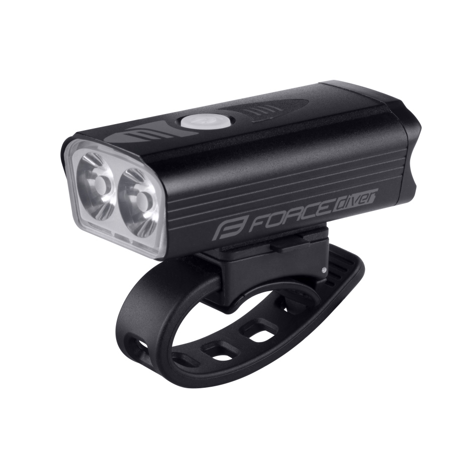 front light FORCE DIVER 900 LM, USB, black