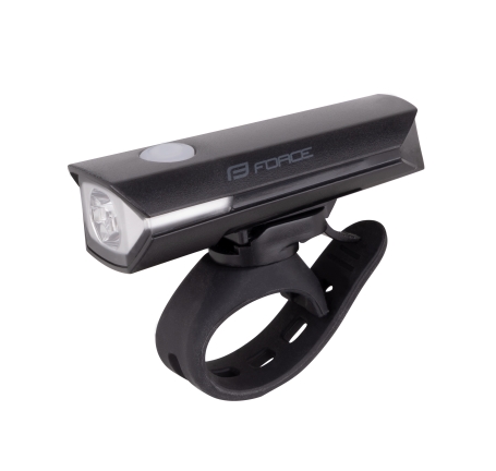 front light FORCE FLUX 200LM USB, black