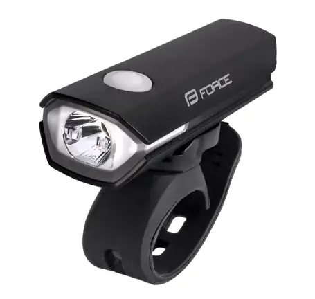 front light FORCE FLUX 200LM USB, black
