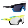 glasses FORCE DRIFT 1x fluo+1x black,photo+blk SET