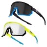 glasses FORCE DRIFT 1x fluo+1x black,photo+blk SET