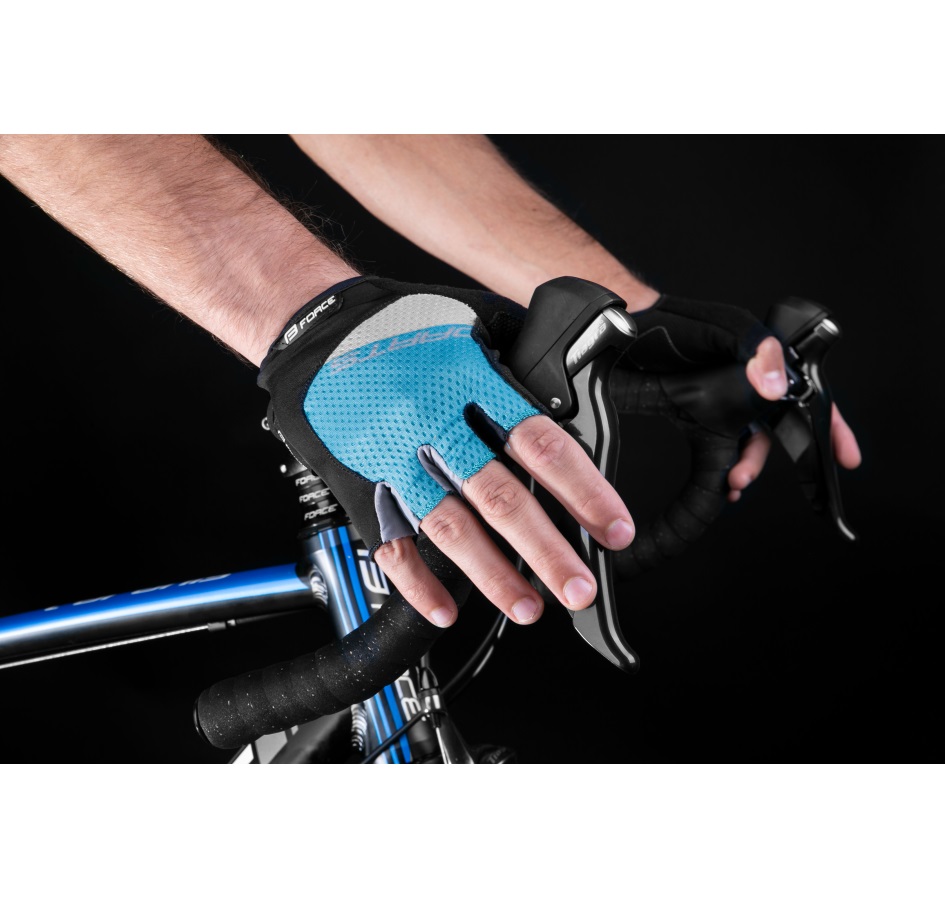 gloves F DARTS gel,w/o fastening,blue-grey