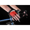 gloves F DARTS gel,w/o fastening,red-grey