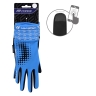 gloves F EXTRA 17, spring-autumn, blue 