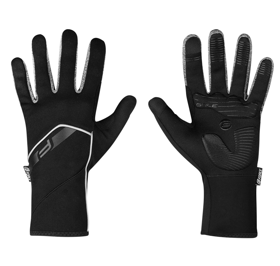 gloves F GALE softshell, spring-autumn, black XS