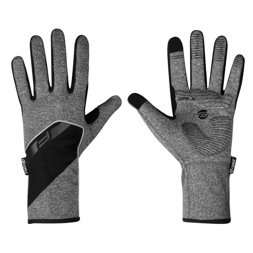 gloves F GALE softshell, spring-autumn, grey
