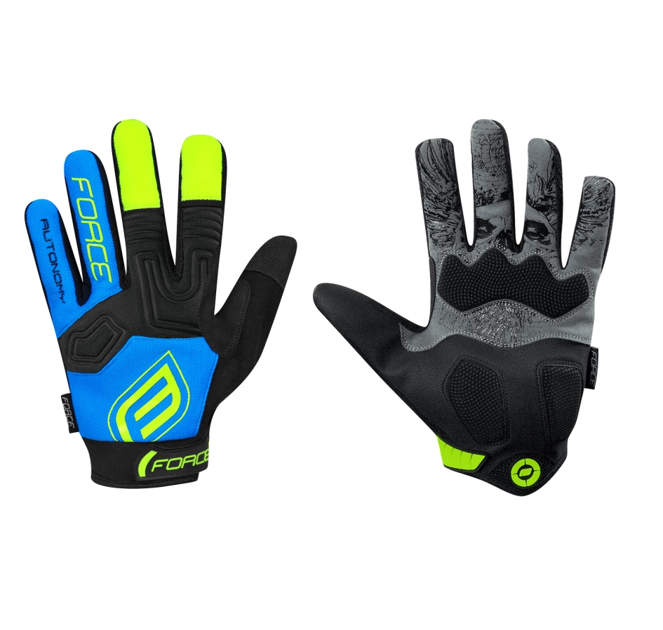 gloves F MTB AUTONOMY, black-blue 