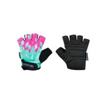 gloves FORCE ANT KID, turquoise-pink