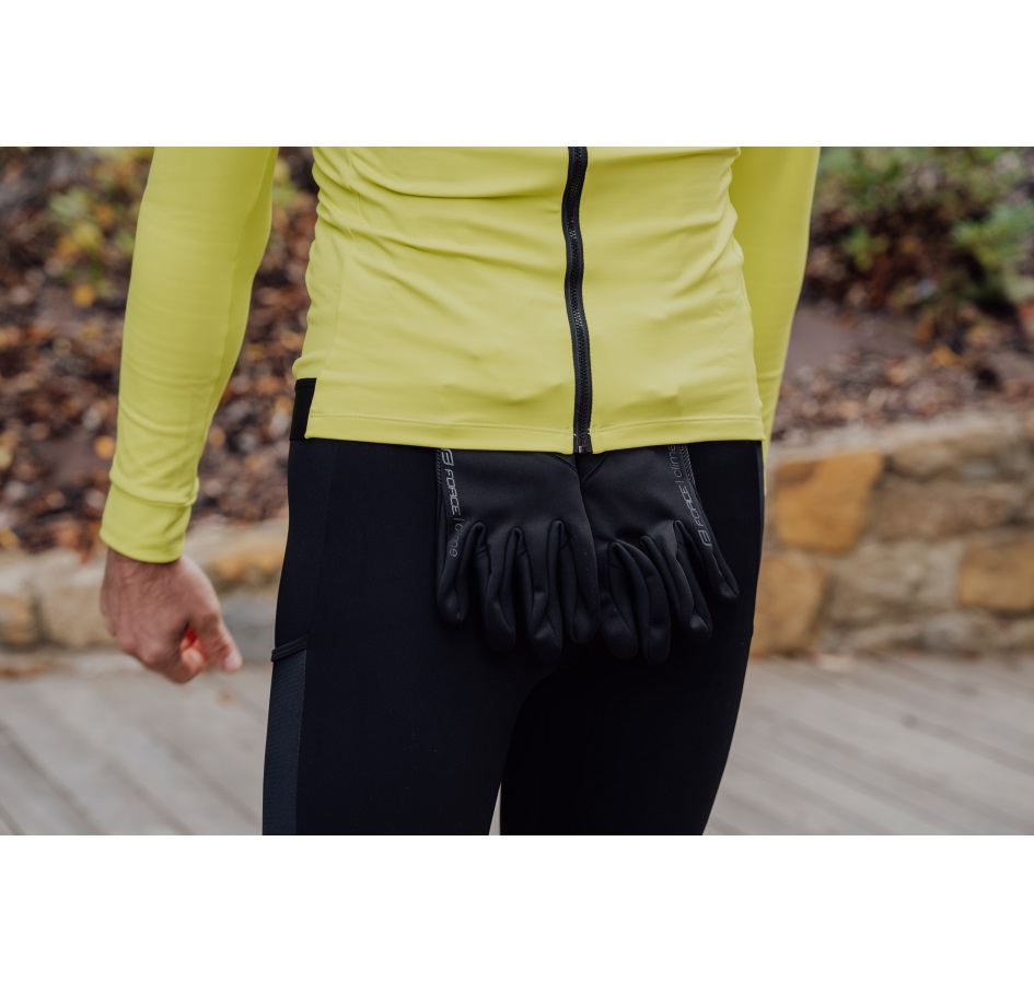 gloves FORCE CLIME, black
