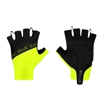 gloves FORCE EVEN w/o fastening, fluo-black