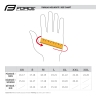 gloves FORCE EVEN w/o fastening, fluo-black