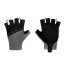 gloves FORCE EVEN w/o fastening, grey-black L