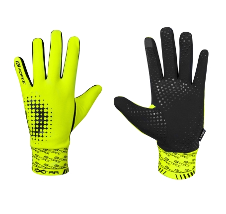 gloves FORCE EXTRA, spring-autumn, fluo 