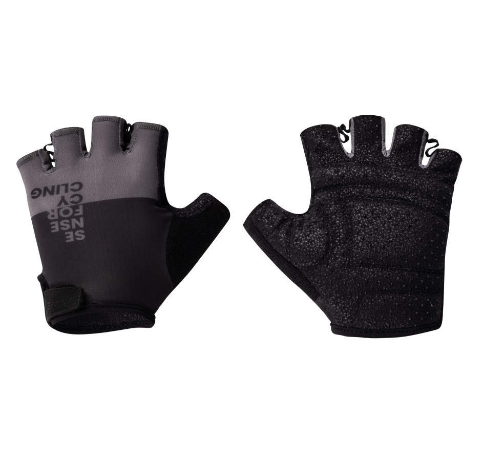 gloves FORCE FINE, black-grey M