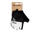 gloves FORCE FINE, black-white