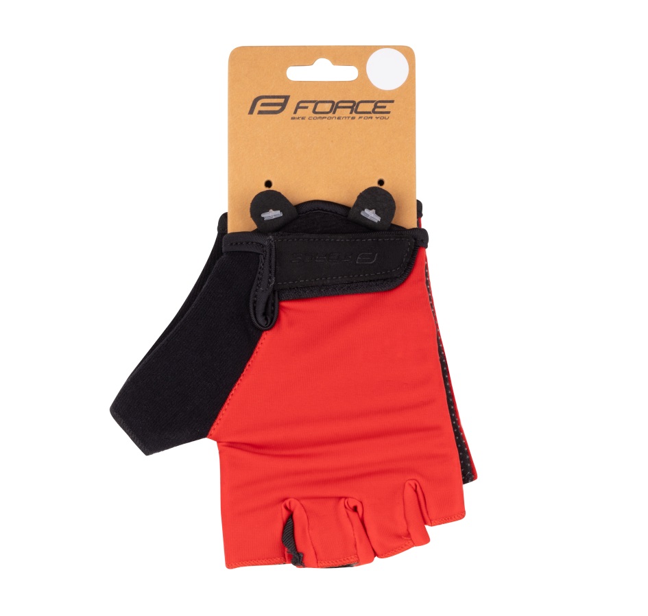 gloves FORCE FUN, red