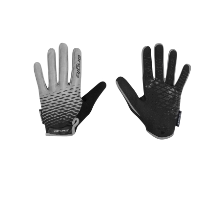 gloves FORCE KID MTB ANGLE summer, grey-black