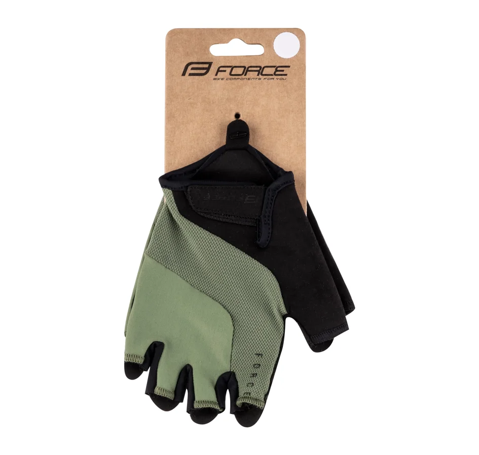 gloves FORCE LAND, army-black