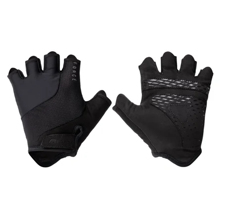 gloves FORCE LAND, black